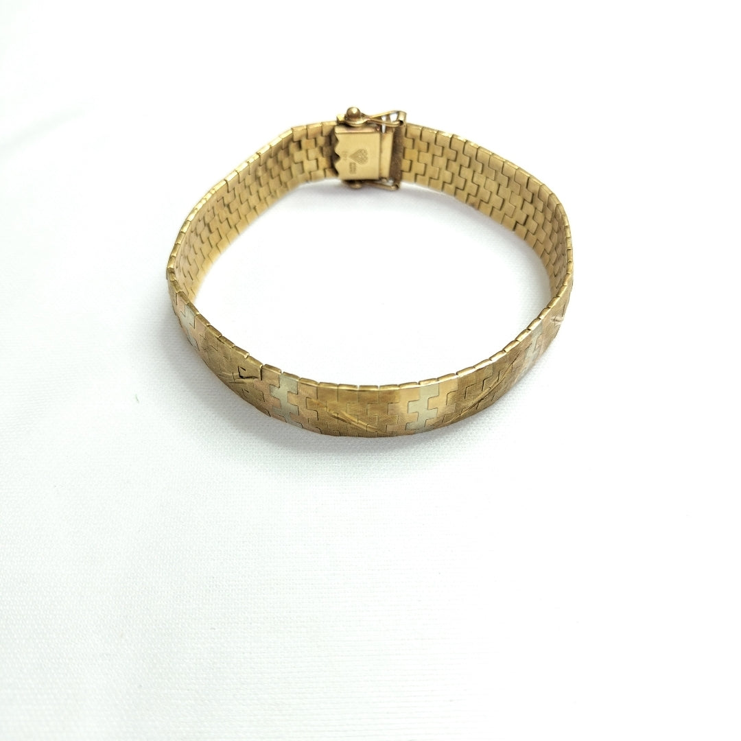 PULSERA ORO, ORO COMBINADO 18 K 32 GRMS (SEMINUEVO)