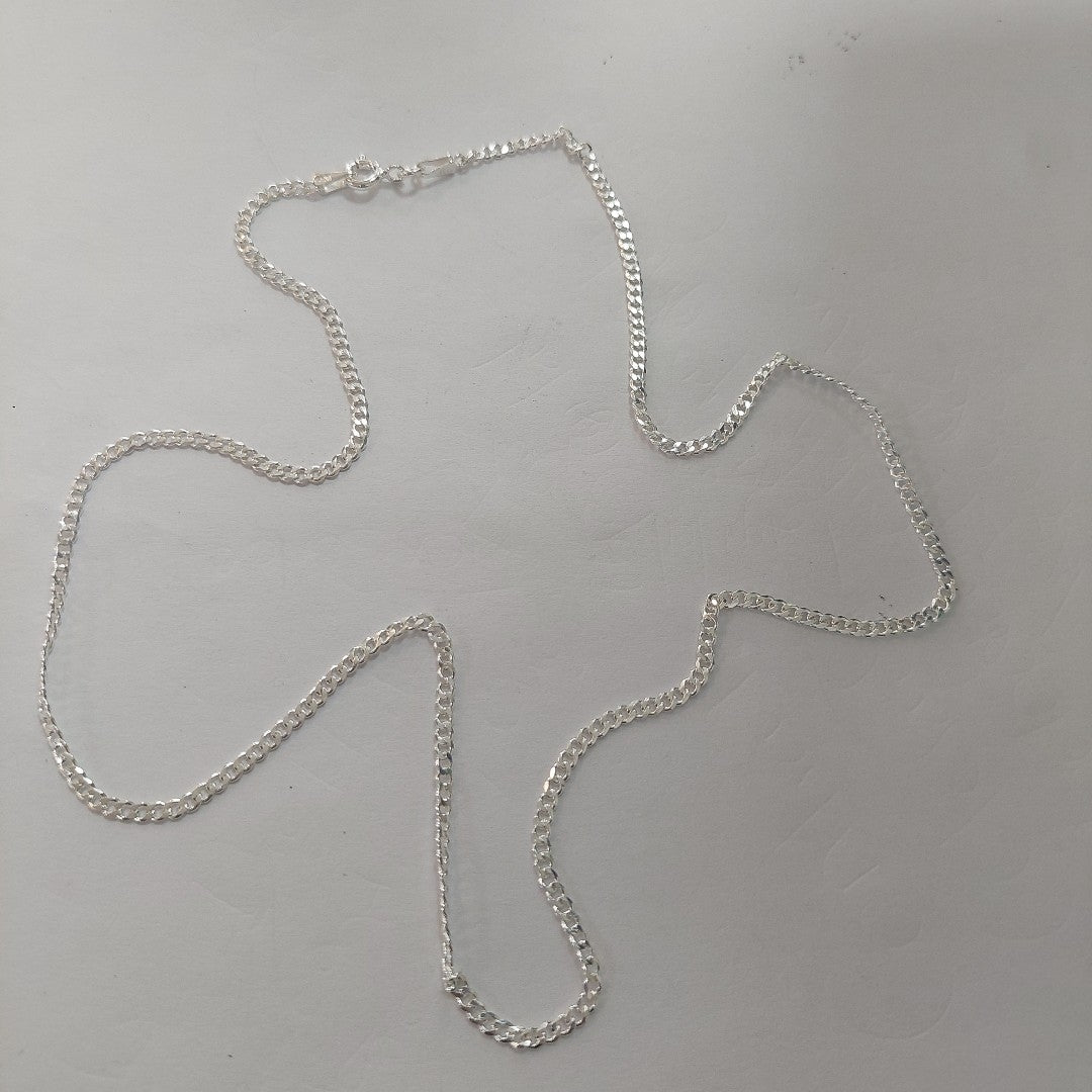 CADENA BARBADA PLATA .925 50 CM 5.23 GR (NUEVO)
