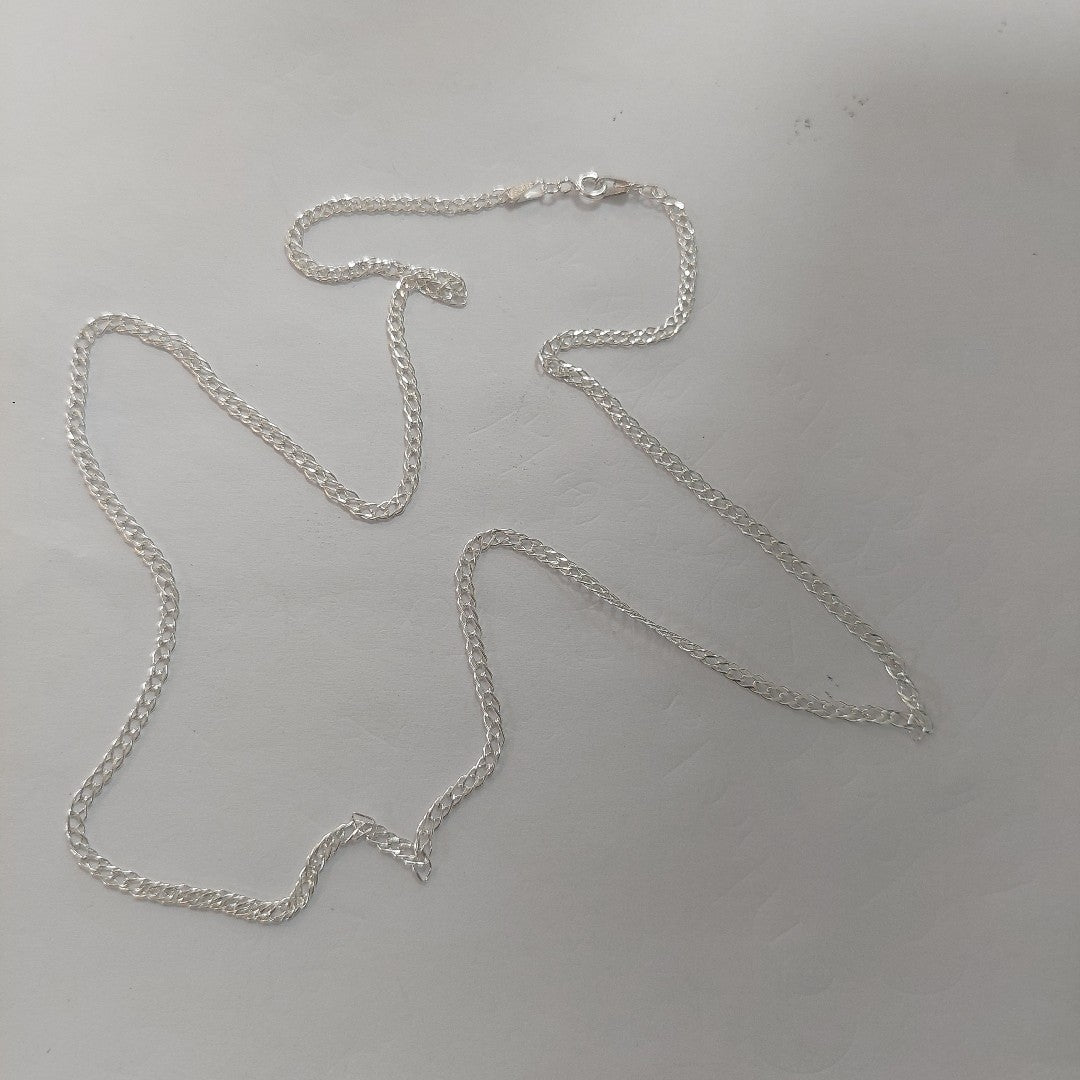 CADENA DOBLE ESLABON PLATA .925 60 CM 4.13 GR (NUEVO)