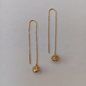 BROQUELES ORO 14K 1.6 (NUEVO)