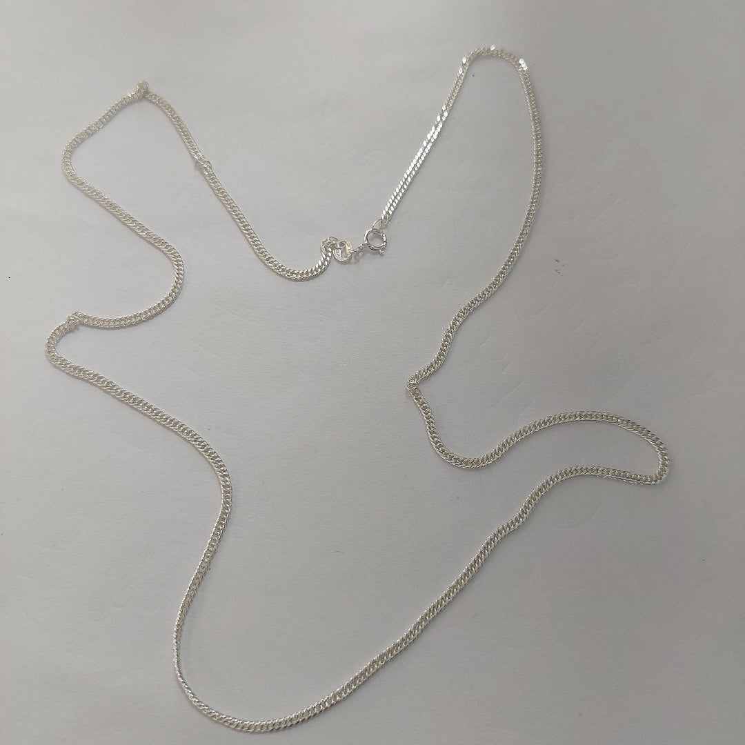 CADENA BARBADA PLATA .925 60 CM 5.02 GR (NUEVO)