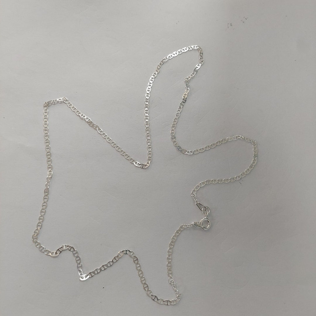 CADENA TEJIDO GUCHI PLATA .925 55 CM 3.5 GR (NUEVO)