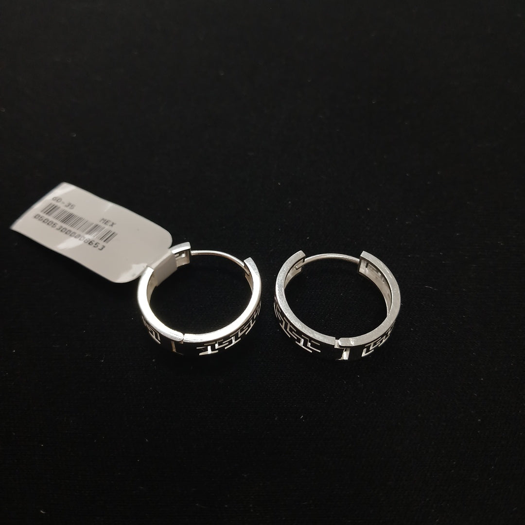 ARETES ARRACADAS GRECAS PLATA .925 4.13 GR (NUEVO)