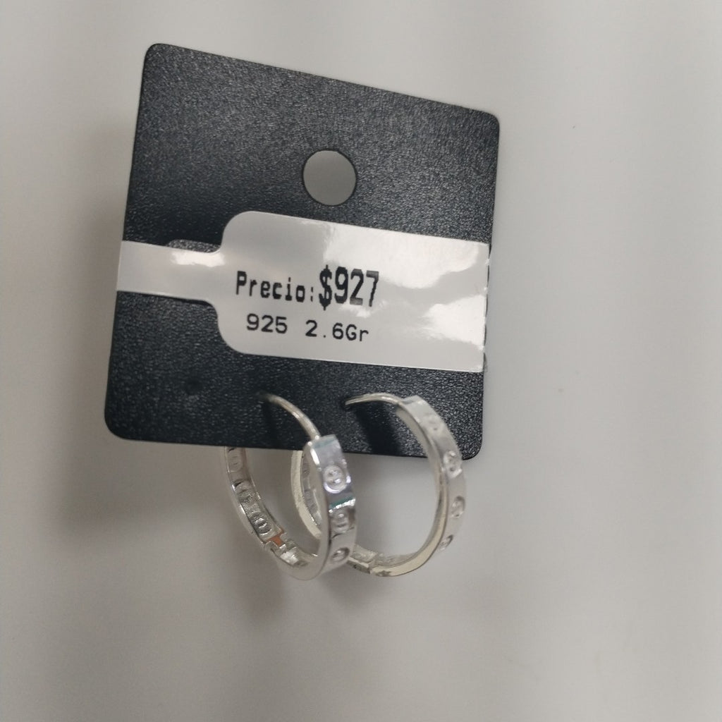 ARETES ARRACADAS FIG TORNILLOS PLATA .925 2.63 GR (NUEVO)