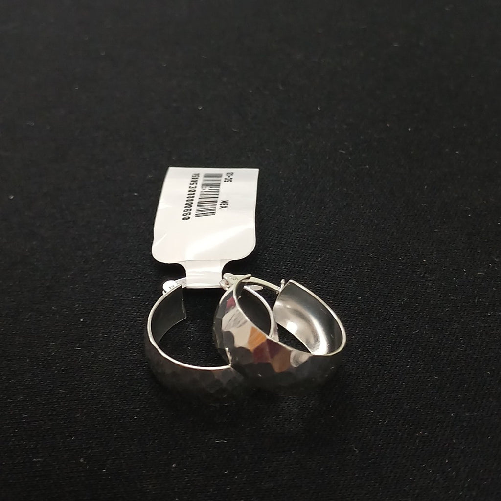 ARETES ARRACADAS FACETADAS PLATA .925 2.8 GR (NUEVO)