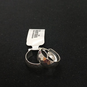 ARETES ARRACADAS FACETADAS PLATA .925 2.8 GR (NUEVO)