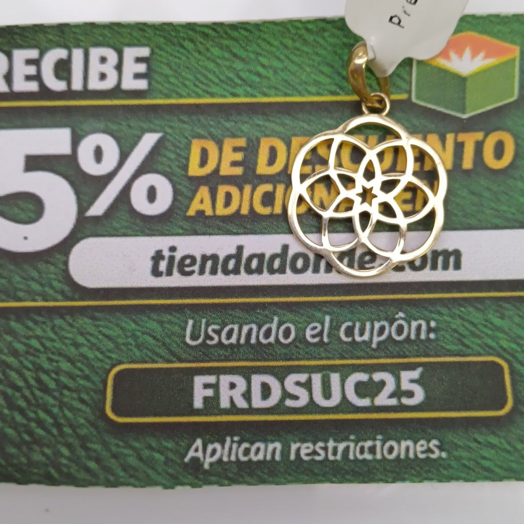 DIJES FLOR ORO 10K 1.4 GR (NUEVO)