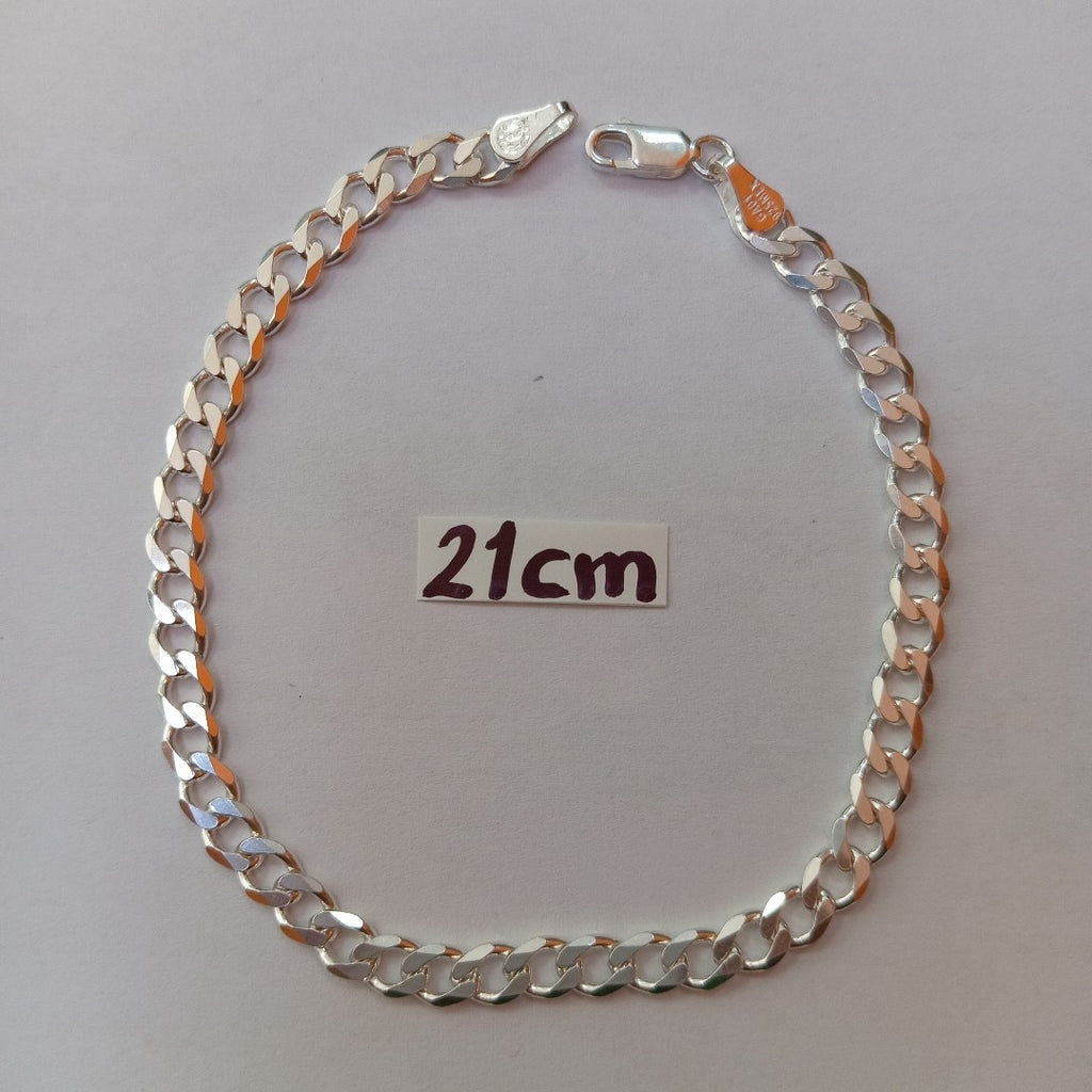 PULSERA BARBADA PLATA .925 21 CM 7.03 GR (NUEVO)