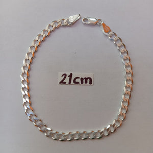 PULSERA BARBADA PLATA .925 21 CM 7.03 GR (NUEVO)