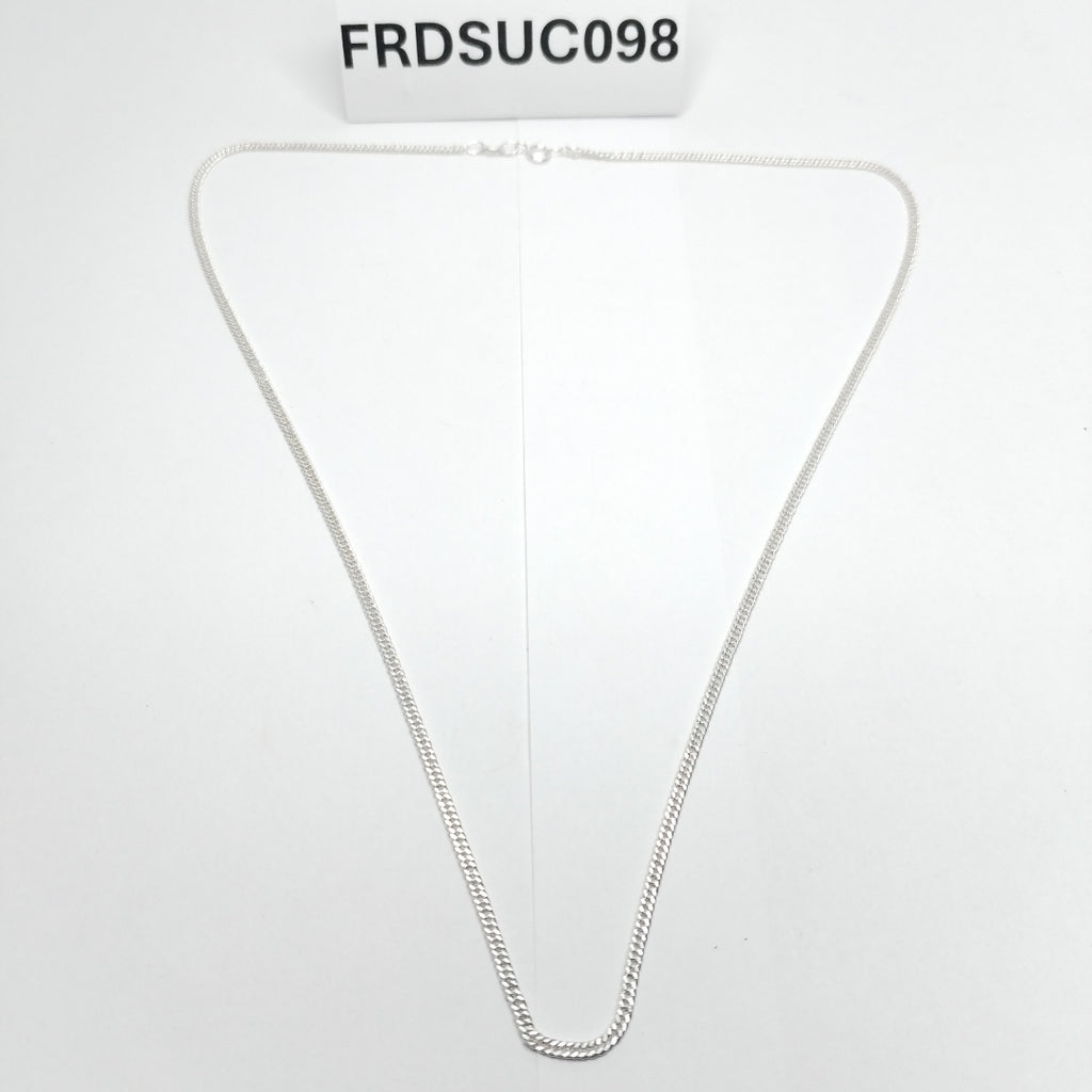 CADENA BARBADA PLATA .925 50 CM 4.12 GR (NUEVO)