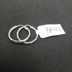 PAR ARRACADAS FACETADA PLATA .925 2.1 GR (NUEVO)
