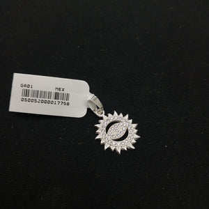 DIJE OJO MAGICO CON CIRCONIAS PLATA .925 2 GR (NUEVO)