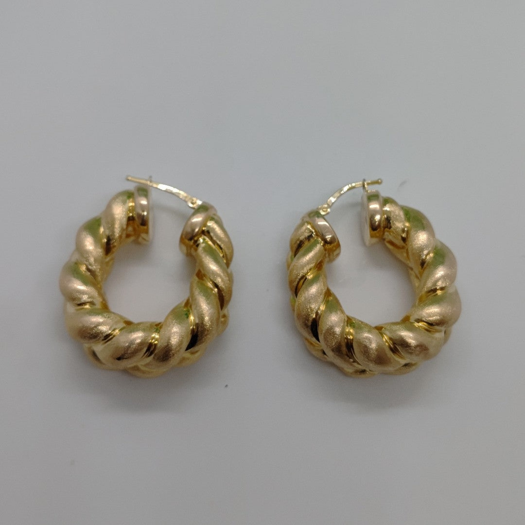 ARRACADAS PAR ORO 14 K 11.7 GRMS (SEMINUEVO)