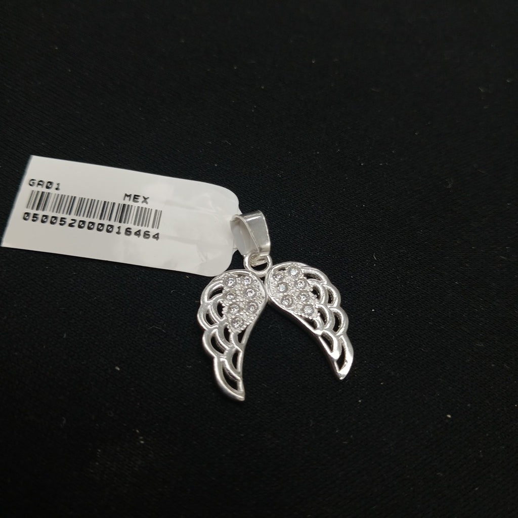 DIJE ALAS C/CIRCONIAS PLATA .925 2.3 GR (NUEVO)