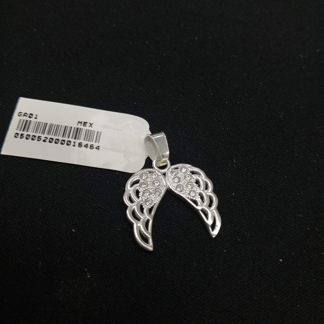 DIJE ALAS C/CIRCONIAS PLATA .925 2.3 GR (NUEVO)
