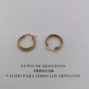 ARETES PAR ORO 14 K 3.2 GRMS (SEMINUEVO)