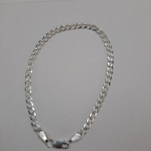 PULSERA BARBADA PLATA .925 21 CM 4.3 GR (NUEVO)