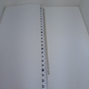 PULSERA DOBLE ESLABON PLATA .925 18 CM 3.53 GR (NUEVO)