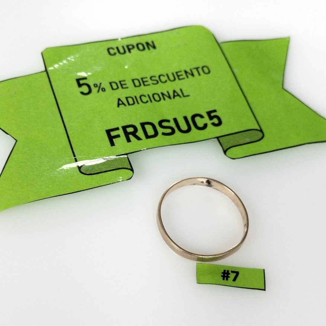 ANILLO ORO 10 K 1.1 GRMS (SEMINUEVO)