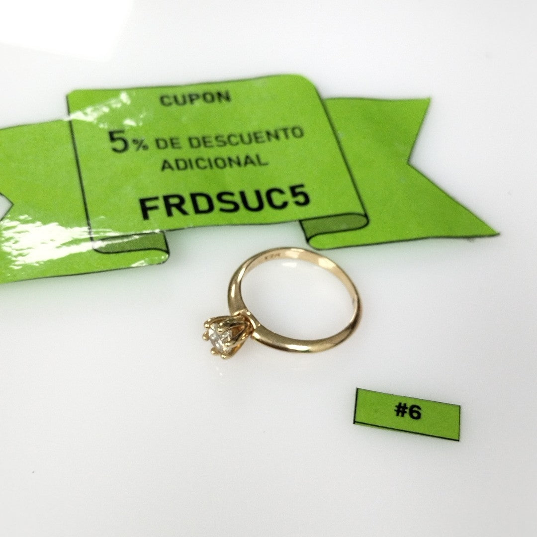 ANILLO ORO 14 K 2,50 GRMS (SEMINUEVO)