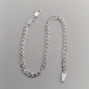 PULSERA BARBADA PLATA .925 21 CM 4.3 GR (NUEVO)