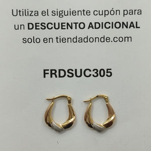 ARETES PAR ORO 14 K 1.3 GRMS (SEMINUEVO)