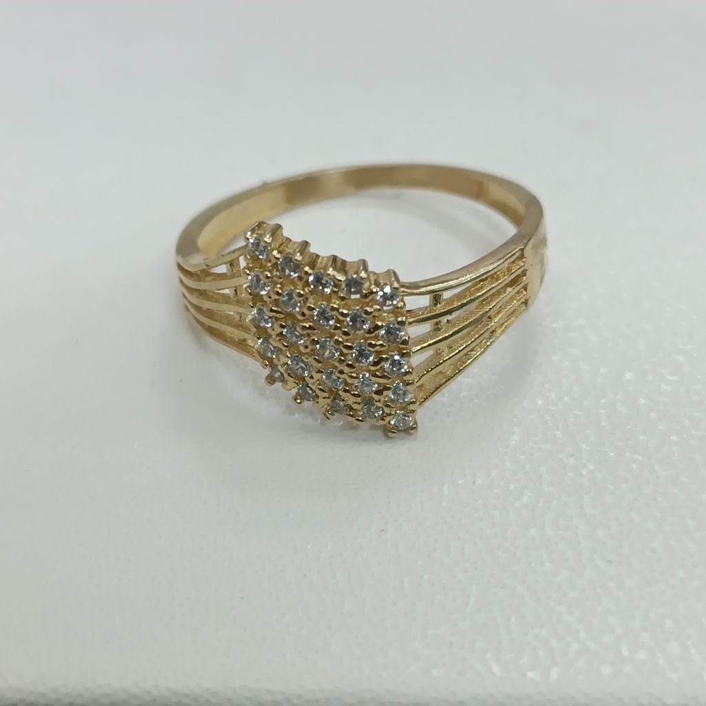 ANILLOS C/CIRCONIA ORO 10K TALLA 8 2.2 GR (NUEVO)