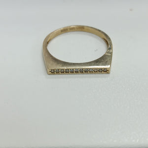 ANILLOS C/CIRCONIA ORO 10K TALLA 9 2.1 GR (NUEVO)