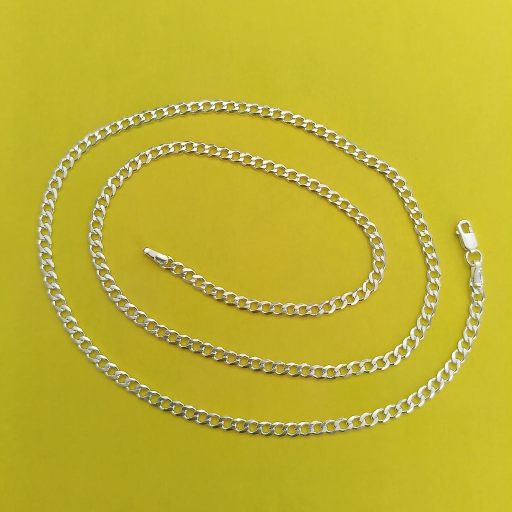 CADENA BARBADA PLATA .925 55 CM 8.52 GR (NUEVO)