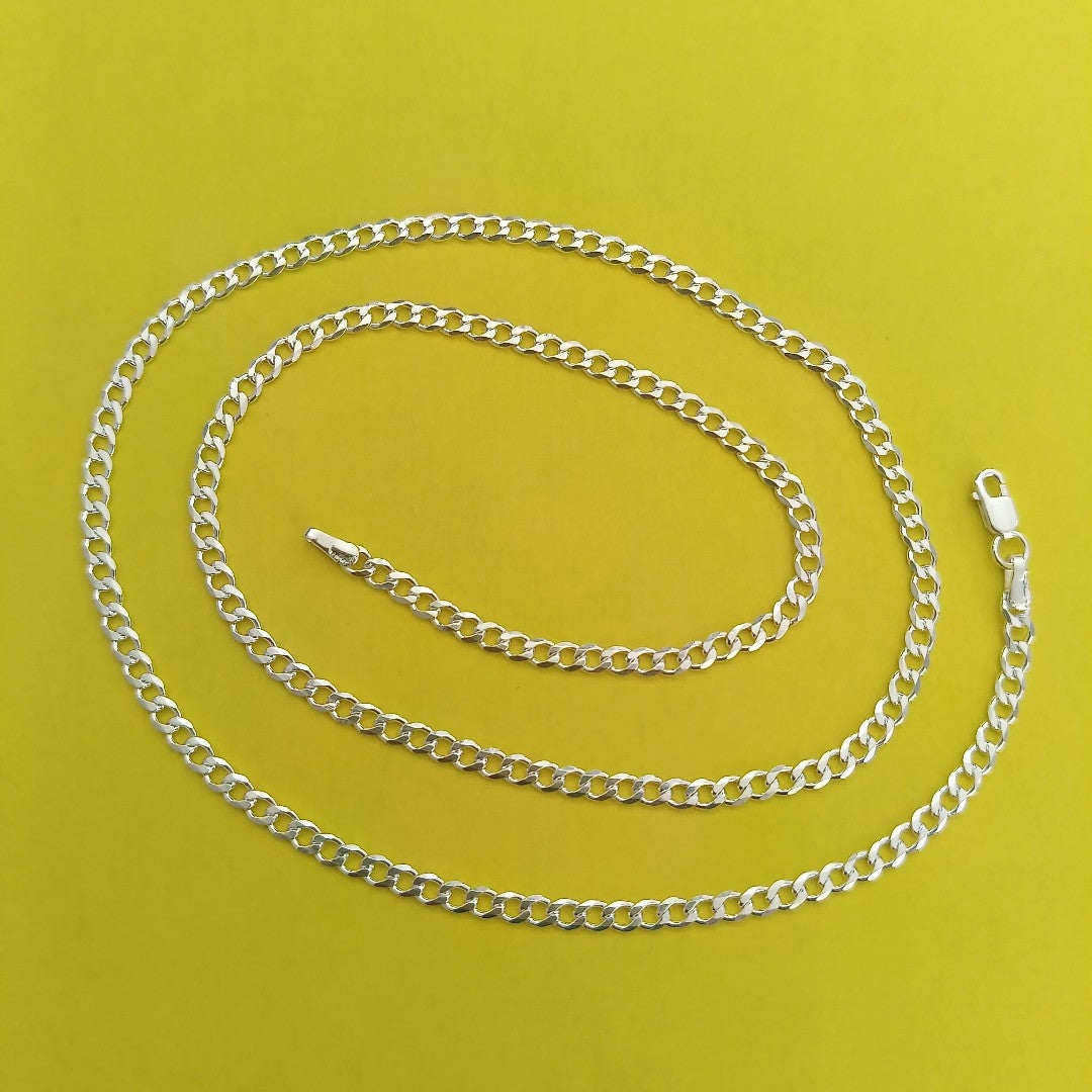 CADENA BARBADA PLATA .925 55 CM 8.52 GR (NUEVO)