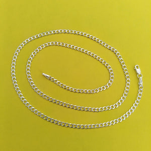 CADENA BARBADA PLATA .925 55 CM 8.52 GR (NUEVO)