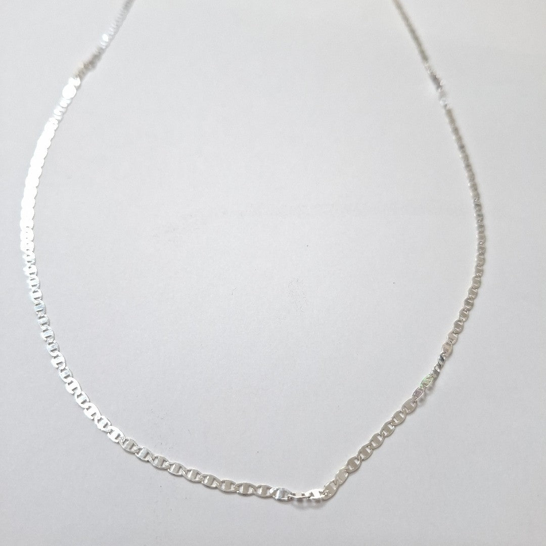 CADENA TEJIDO ESPEJO PLATA .925 55 CM 3.8 GR (NUEVO)