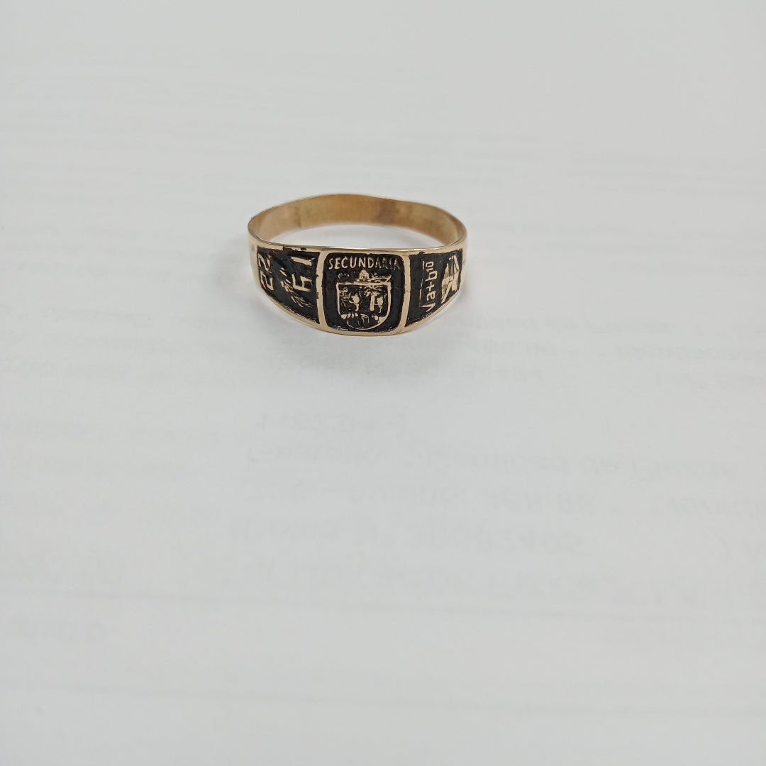 ANILLO DE GRADUACIÓN ORO 8 K 1,50 GRMS (SEMINUEVO)