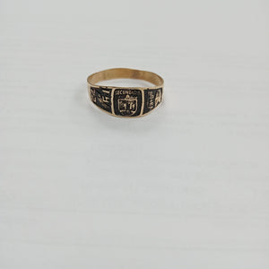 ANILLO DE GRADUACIÓN ORO 8 K 1,50 GRMS (SEMINUEVO)