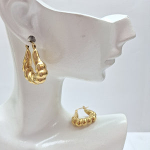 ARRACADAS PAR ORO 14 K 3 GRMS (SEMINUEVO)