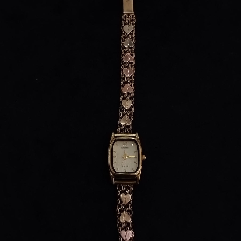 RELOJ CAJA ACERO PULSO ORO ORO 10 K 21.8 GRMS (SEMINUEVO)