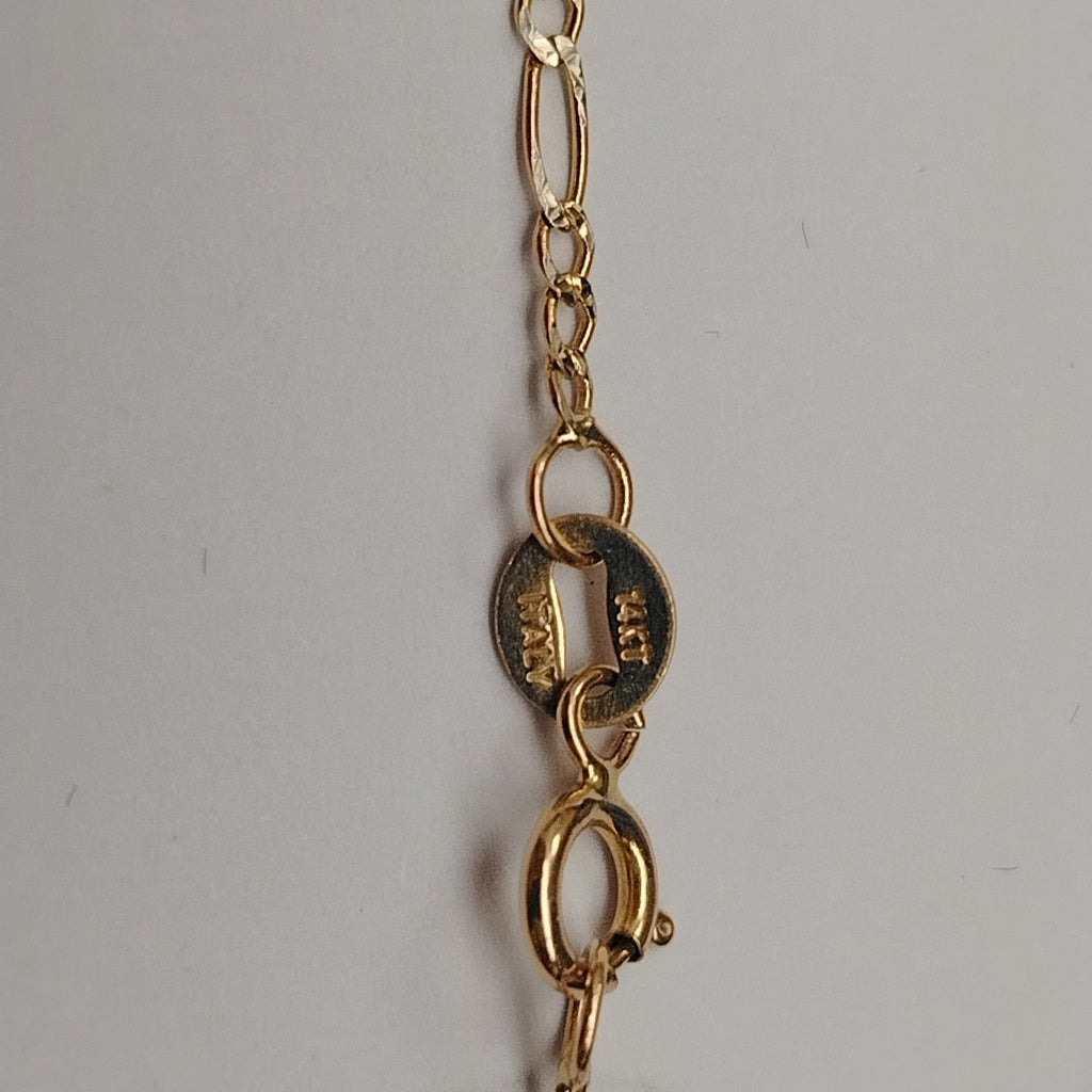 CADENA ORO, RODIADO 14 K 1.8 GRMS (SEMINUEVO)