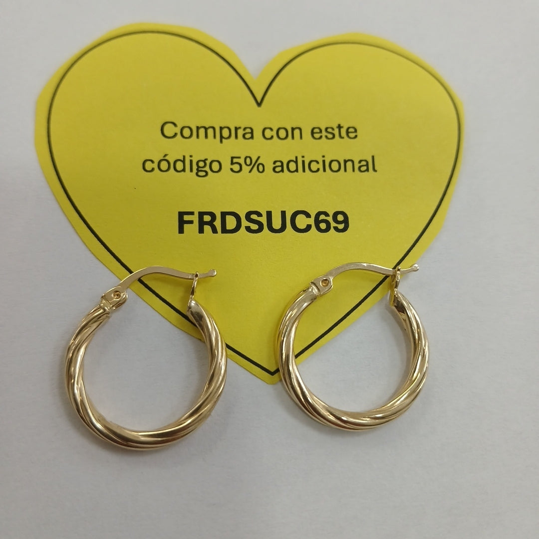 ARRACADAS ORO 14K 1.4 (NUEVO)