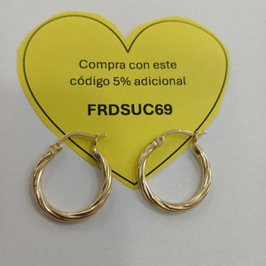 ARRACADAS ORO 14K 1.4 (NUEVO)
