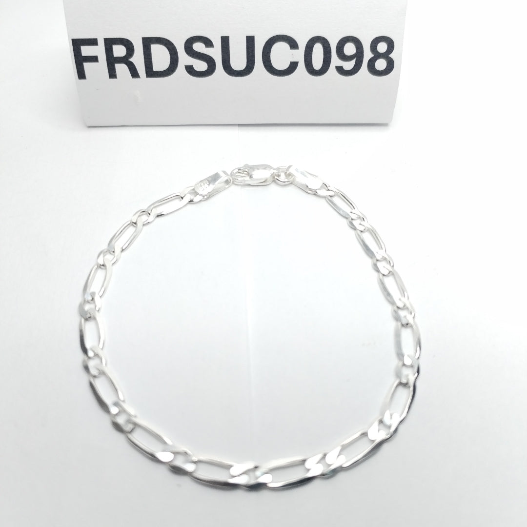 PULSERA TEJIDO 1X1 PLATA .925 18 CM 3.4 GR (NUEVO)