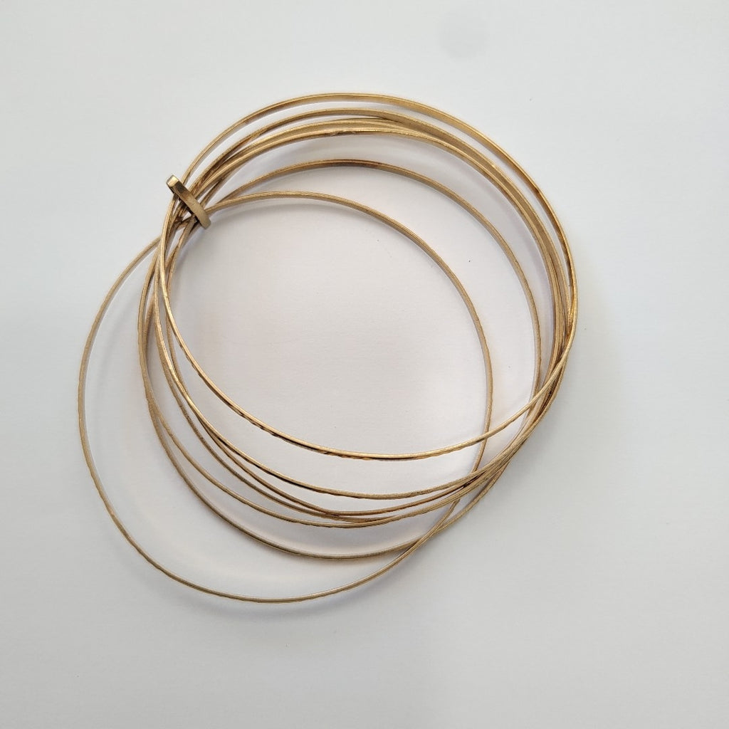 SEMANARIO DE PULSERAS ORO 14 K 22.2 GRMS (SEMINUEVO)