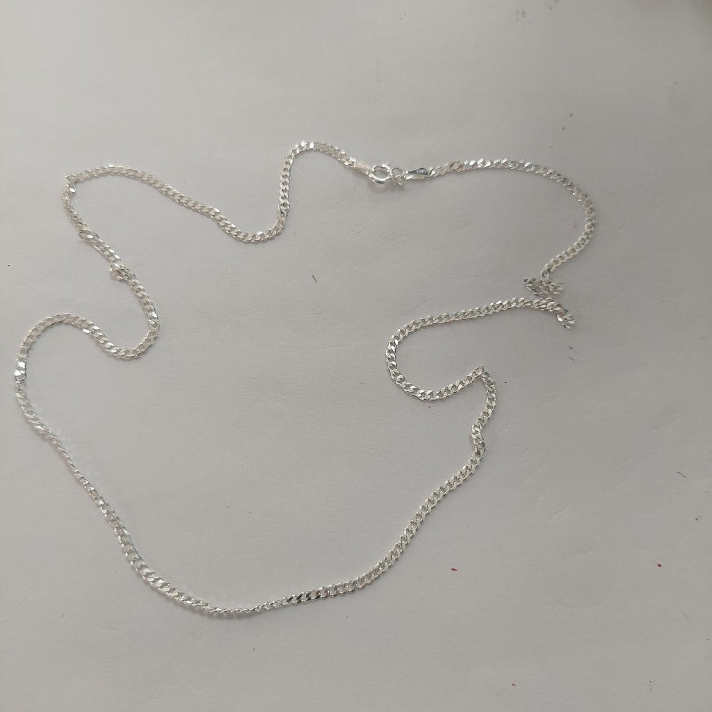 CADENA BARBADA PLATA .925 55 CM 5.03 GR (NUEVO)