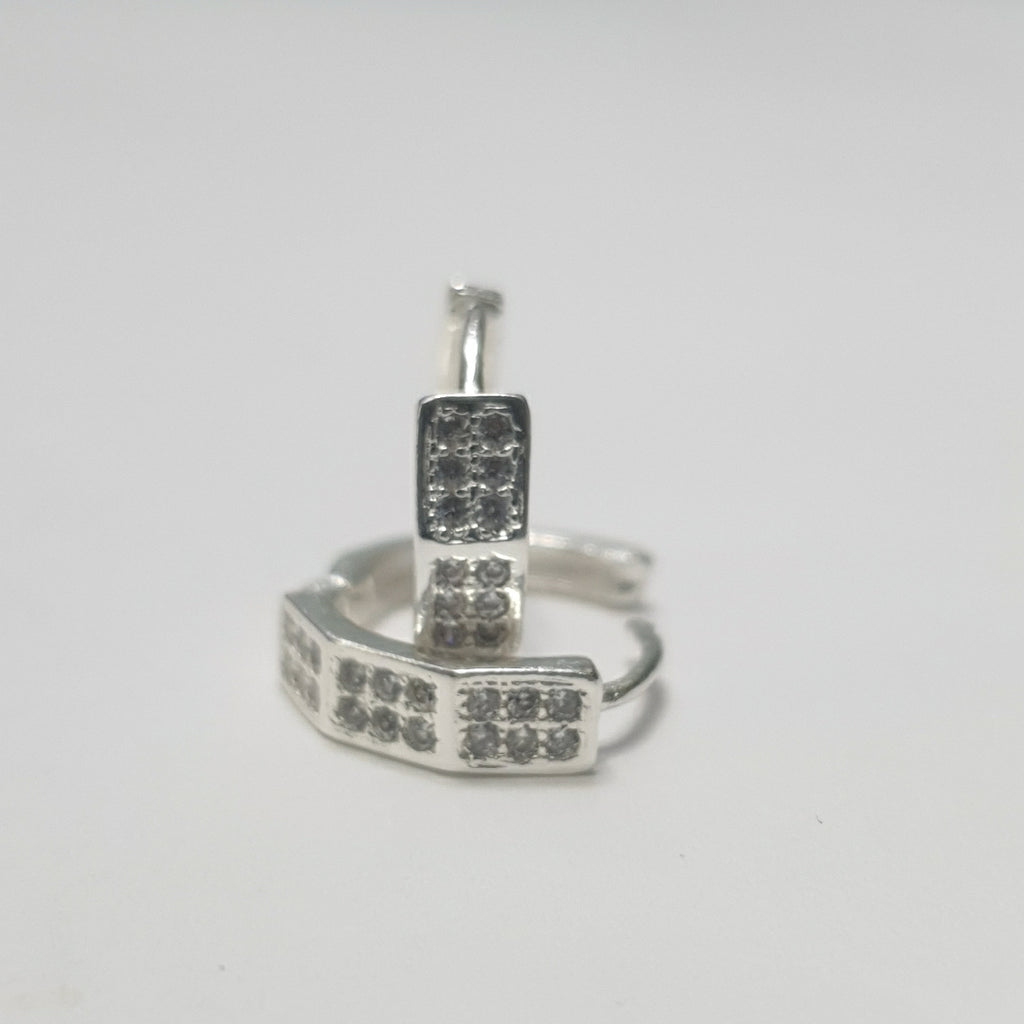 ARRACADAS C/CIRCONIAS PLATA .925 2.5 GR (NUEVO)