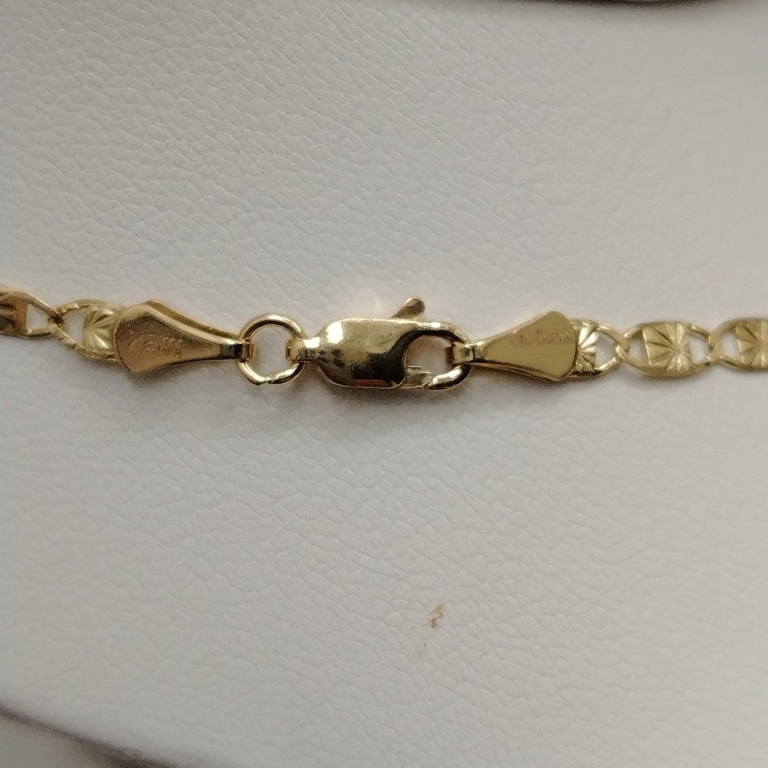 CADENAS TEJIDO GUCHI ORO 14K 55 CM 7 GR (NUEVO)