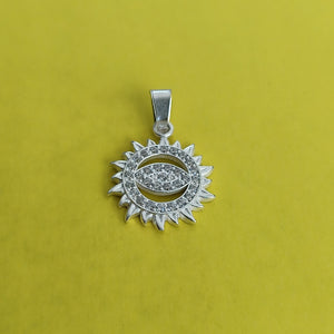 DIJE OJO MAGICO CON CIRCONIAS PLATA .925 2.1 GR (NUEVO)