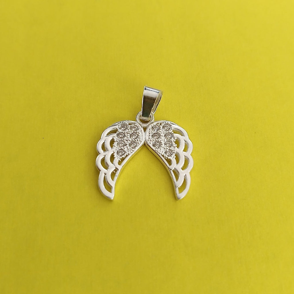 DIJE ALAS C/CIRCONIAS PLATA .925 2.3 GR (NUEVO)