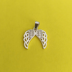 DIJE ALAS C/CIRCONIAS PLATA .925 2.3 GR (NUEVO)