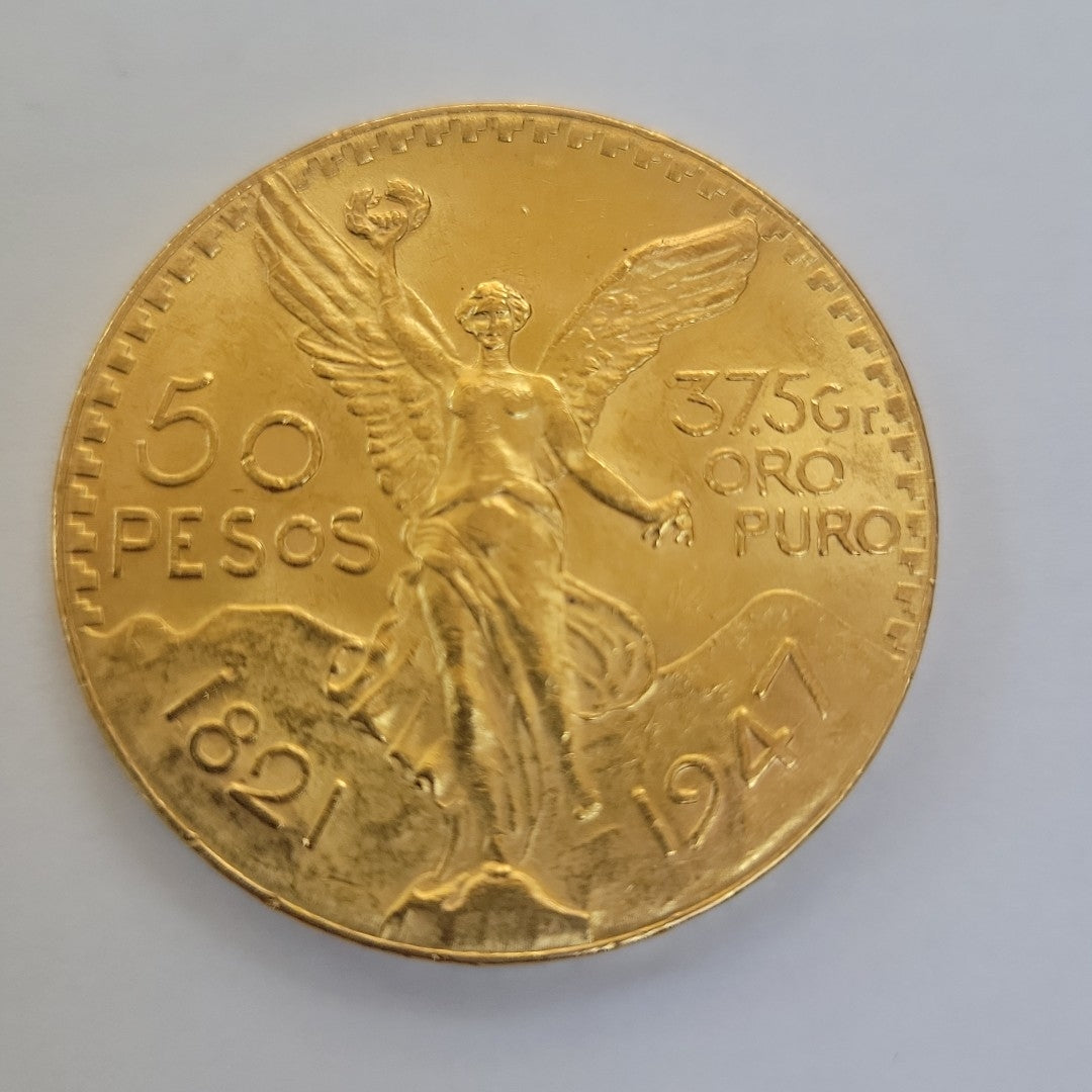 K1 41.6 GRMS 21 K IDENTIFICACIÓN MONEDA NOMINATIVA MONEDAS PESOS 50 PESOS (SEMINUEVO)