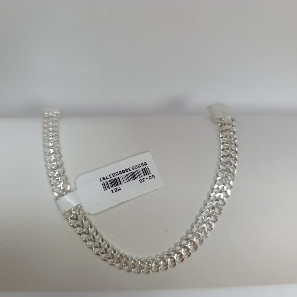 PULSERA TEJIDO CHINO PLATA .925 18 CM 7.5 GR (NUEVO)