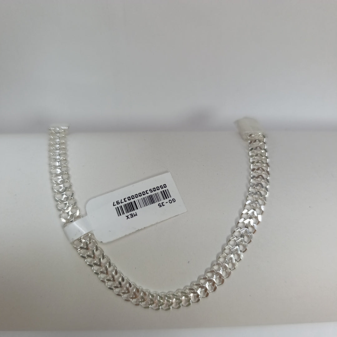 PULSERA TEJIDO CHINO PLATA .925 18 CM 7.5 GR (NUEVO)